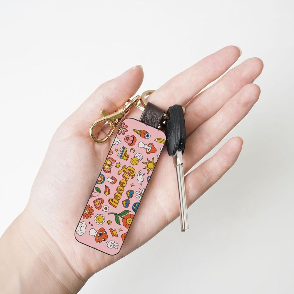 小物 LIFE LEATHER KEY-CHAIN Sienna Amazon.com: Xiso Ver Retro 70s Hippie Leather Keychain